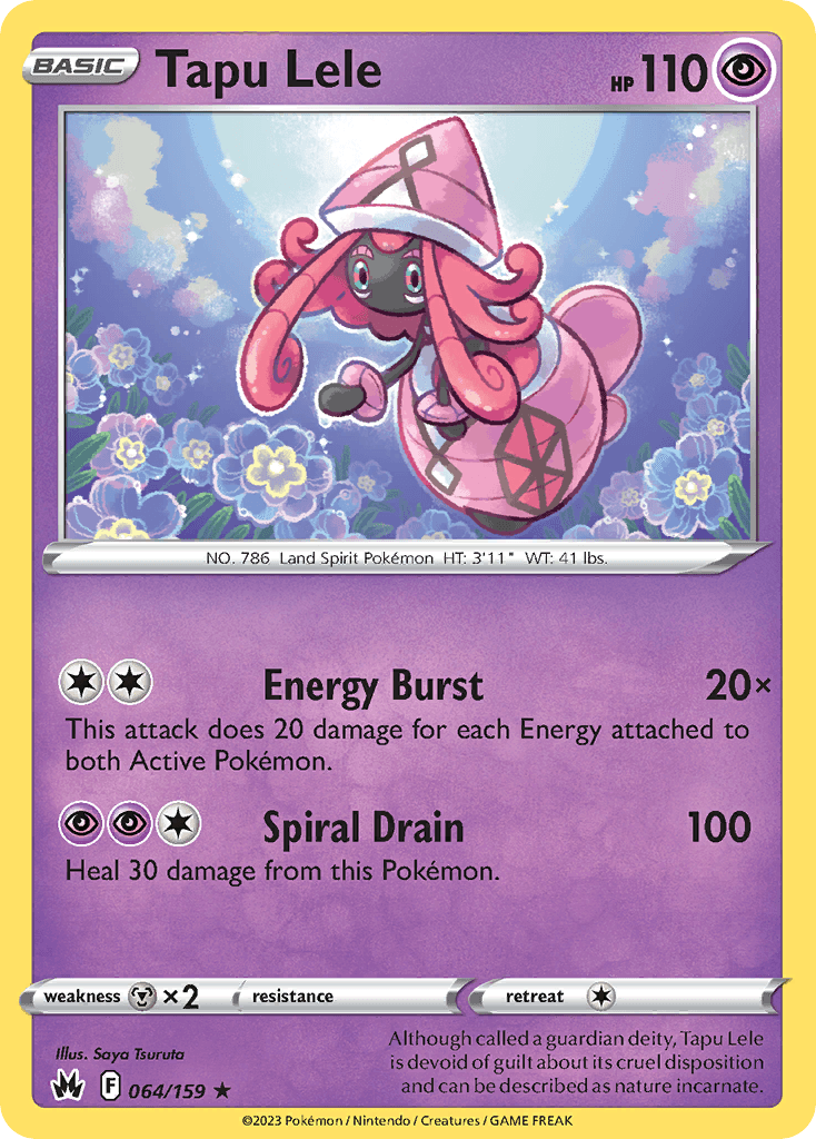 Tapu Lele — Crown Zenith Pokemon card
