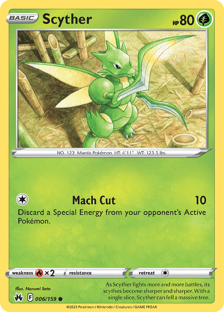 Scyther — Crown Zenith Pokemon card