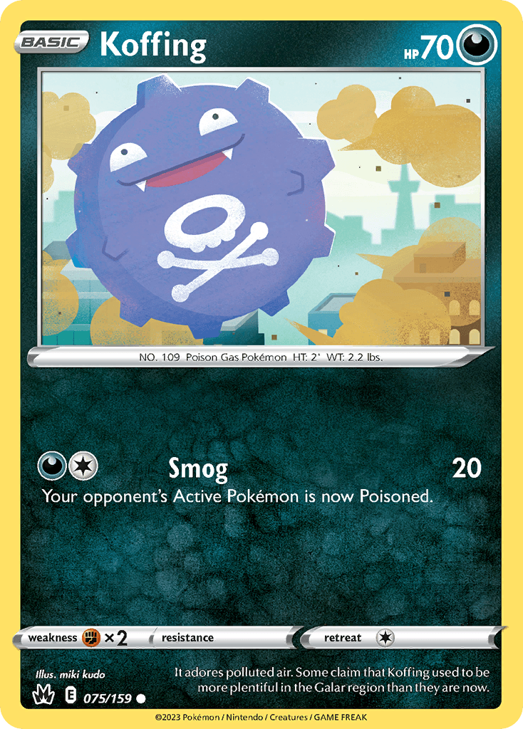 Koffing — Crown Zenith Pokemon card
