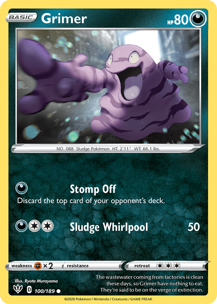 Grimer — Darkness Ablaze Pokemon card