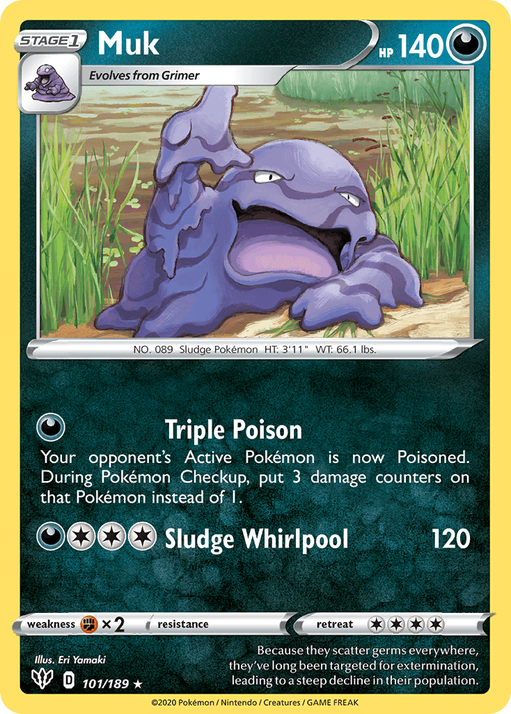 Muk — Darkness Ablaze Pokemon card