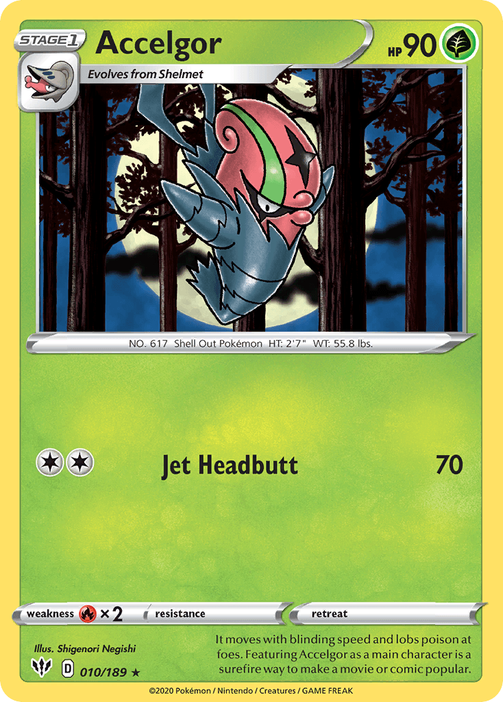 Accelgor — Darkness Ablaze Pokemon card