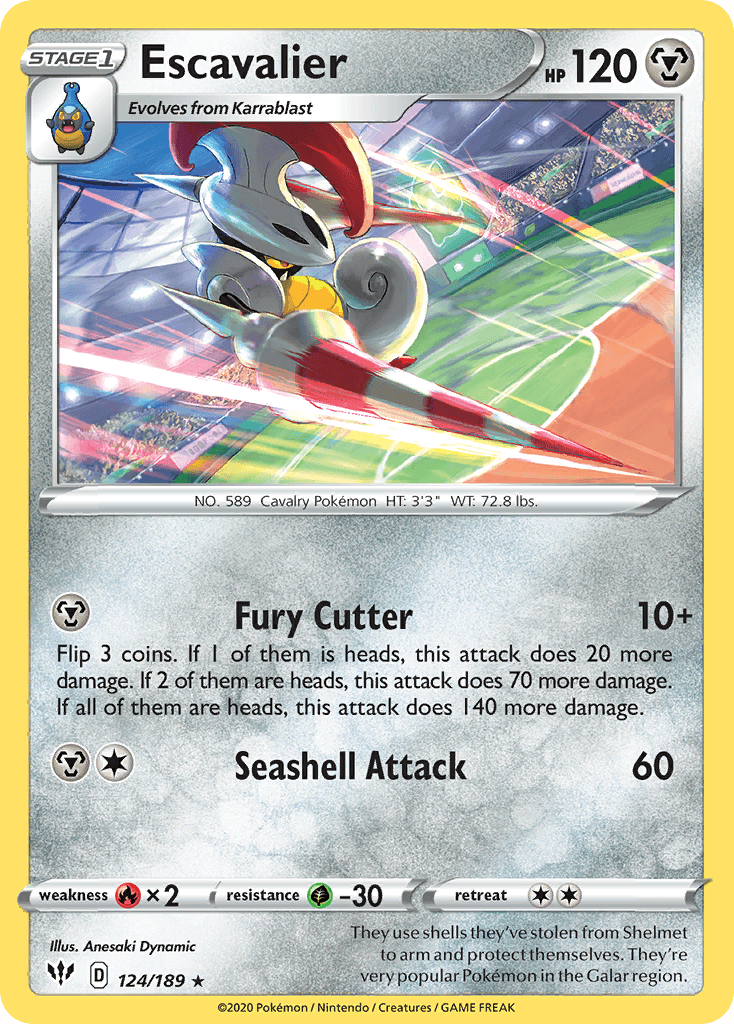Escavalier — Darkness Ablaze Pokemon card