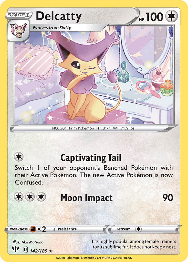 Delcatty — Darkness Ablaze Pokemon card