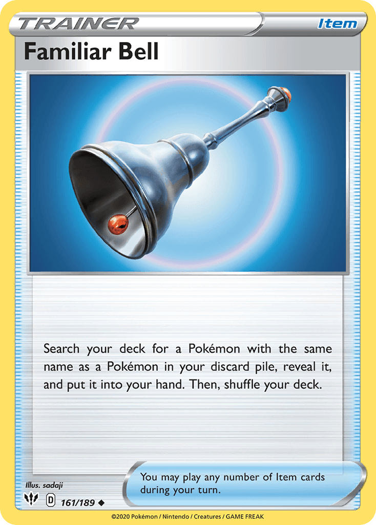 Familiar Bell — Darkness Ablaze Pokemon card