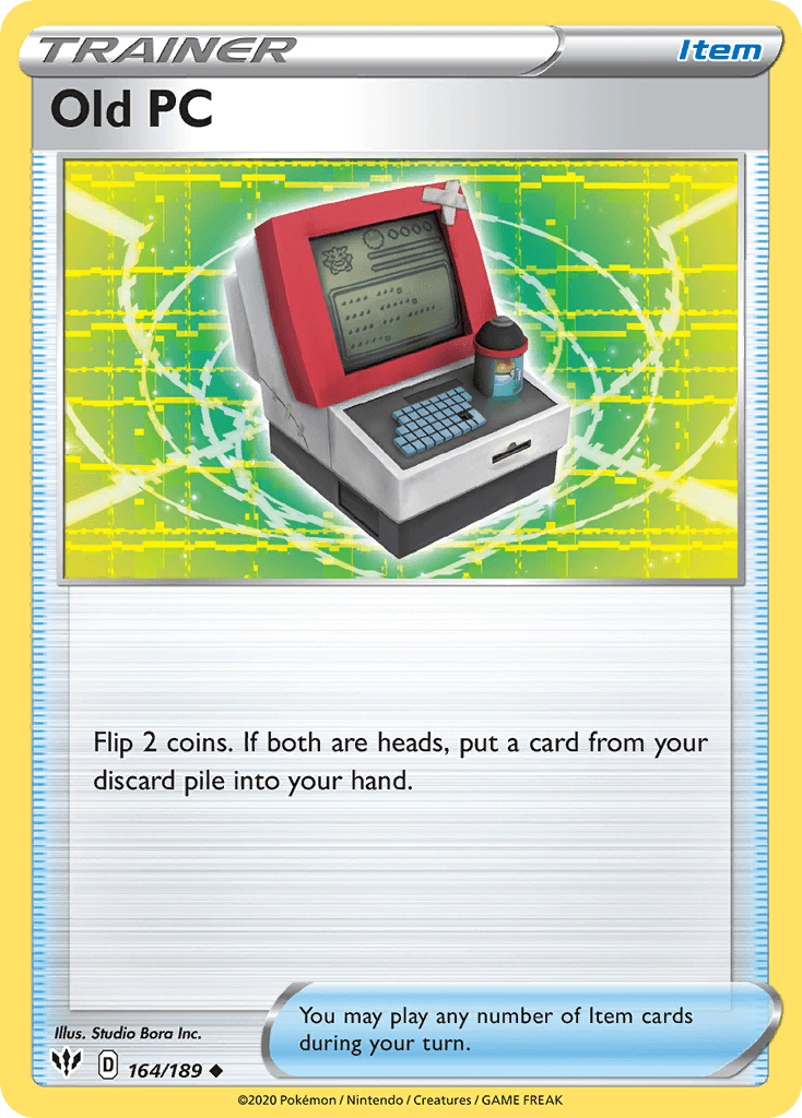 Old PC — Darkness Ablaze Pokemon card
