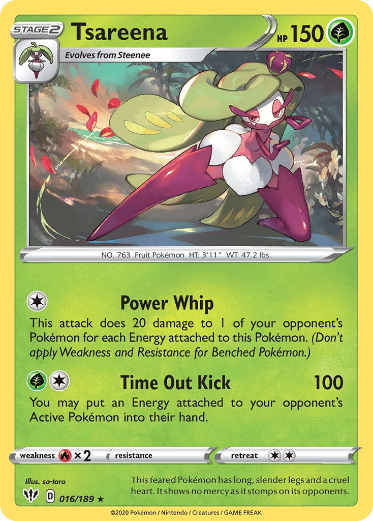 Tsareena — Darkness Ablaze Pokemon card