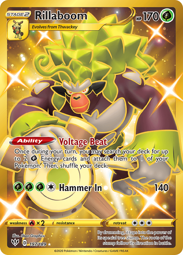 Rillaboom — Darkness Ablaze Pokemon card