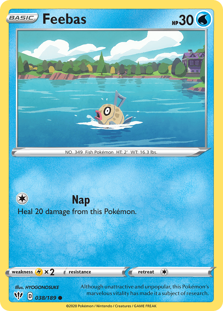 Feebas — Darkness Ablaze Pokemon card