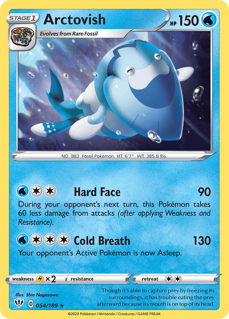 Arctovish — Darkness Ablaze Pokemon card