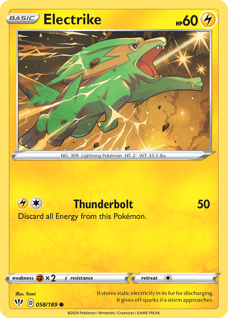 Electrike — Darkness Ablaze Pokemon card