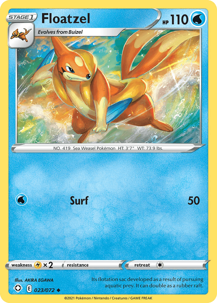Floatzel — Shining Fates Pokemon card