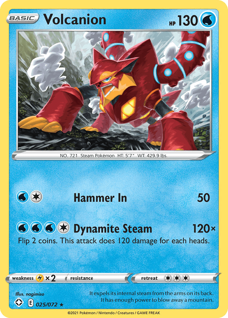 Volcanion — Shining Fates Pokemon card