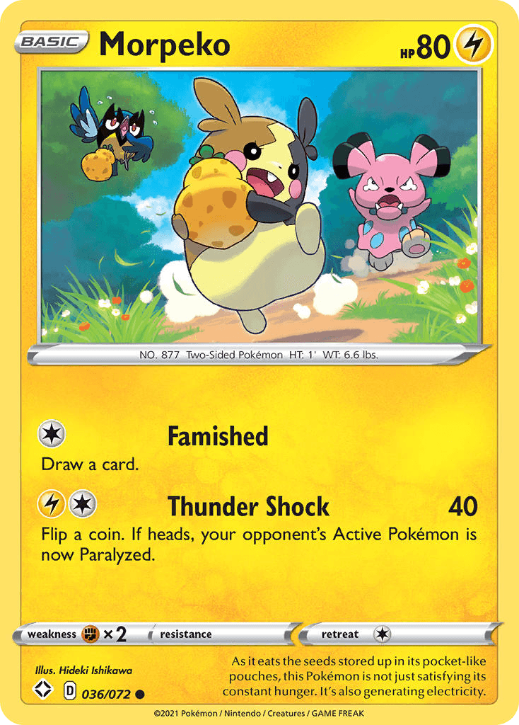 Morpeko — Shining Fates Pokemon card