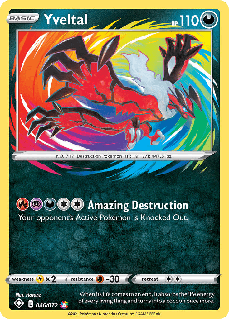 Yveltal — Shining Fates Pokemon card