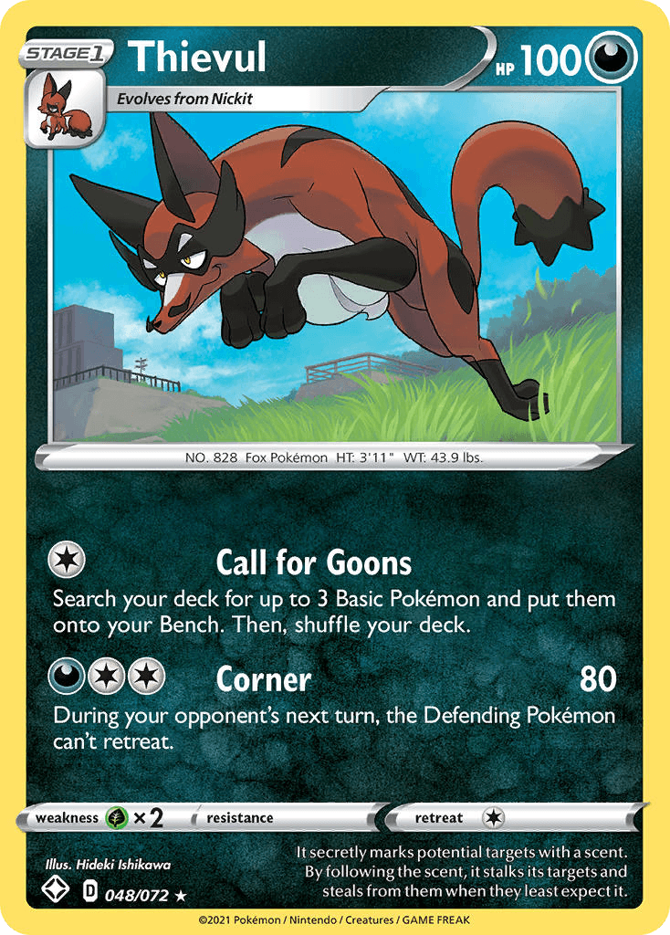Thievul — Shining Fates Pokemon card