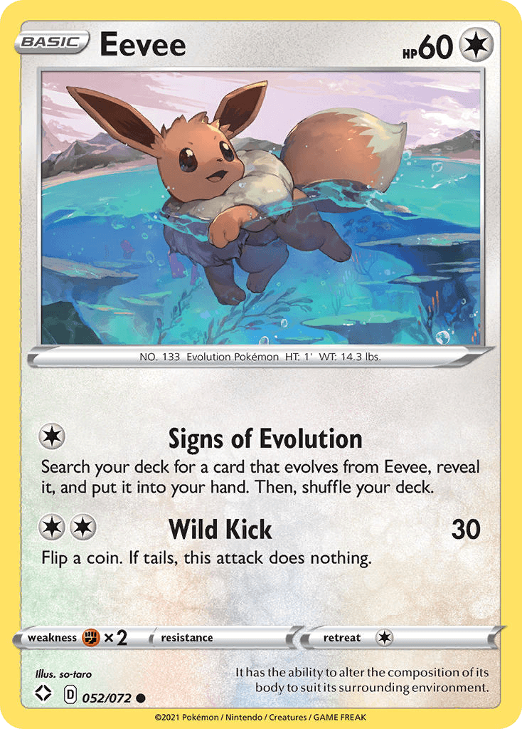 Eevee — Shining Fates Pokemon card
