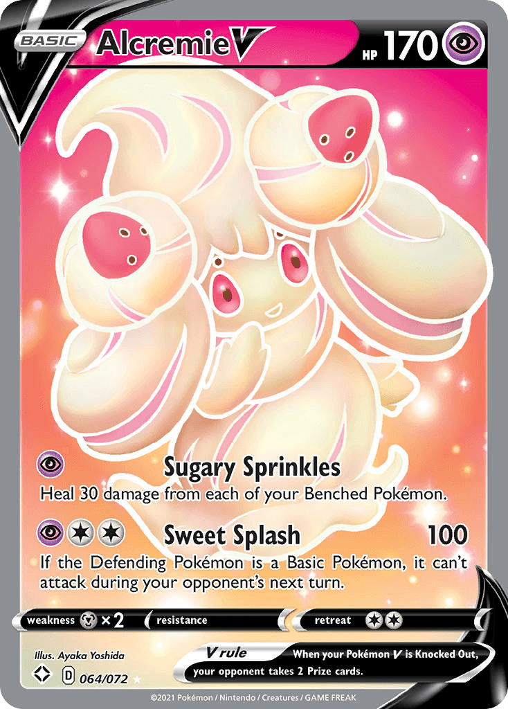 Alcremie V — Shining Fates Pokemon card