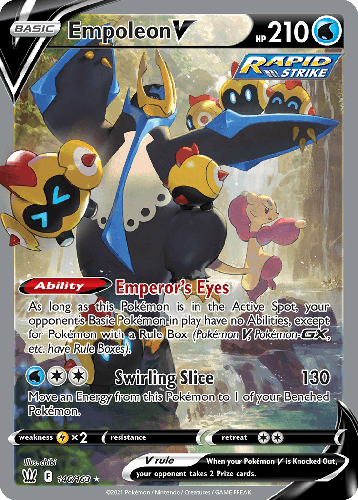 Empoleon V — Battle Styles Pokemon card