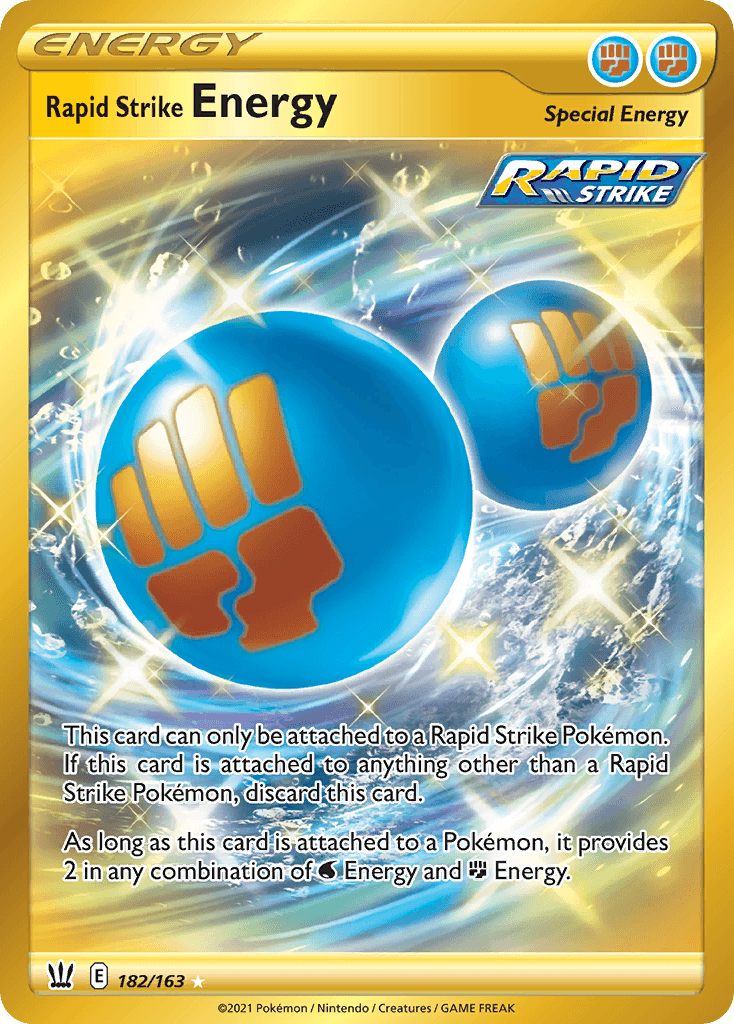 Rapid Strike Energy — Battle Styles Pokemon card