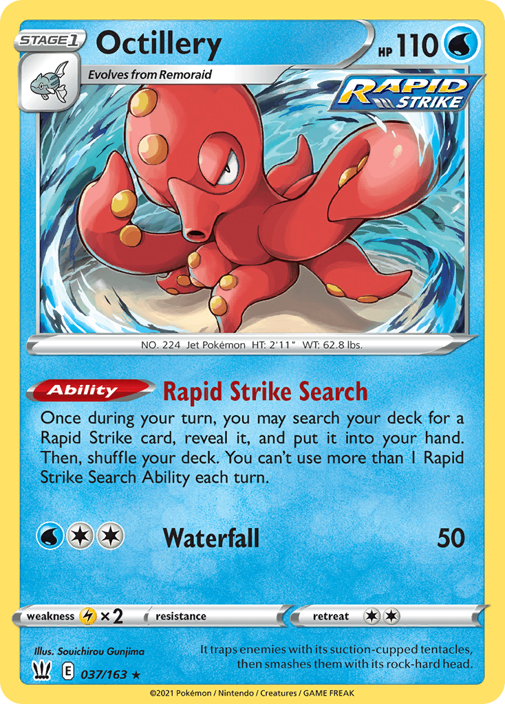Octillery — Battle Styles Pokemon card