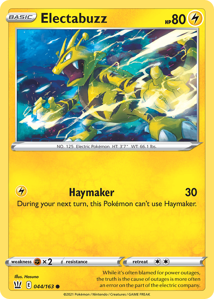 Electabuzz — Battle Styles Pokemon card