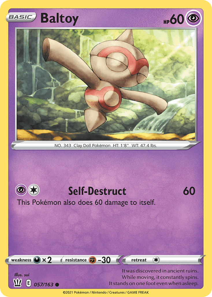 Baltoy — Battle Styles Pokemon card