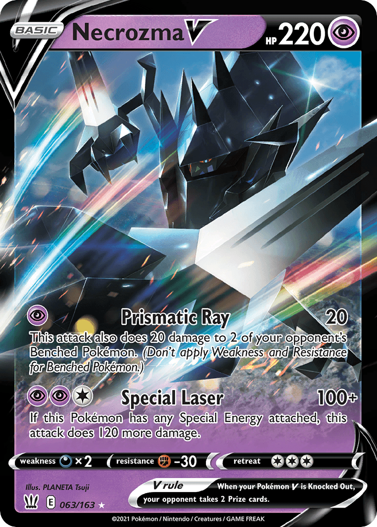 Necrozma V — Battle Styles Pokemon card