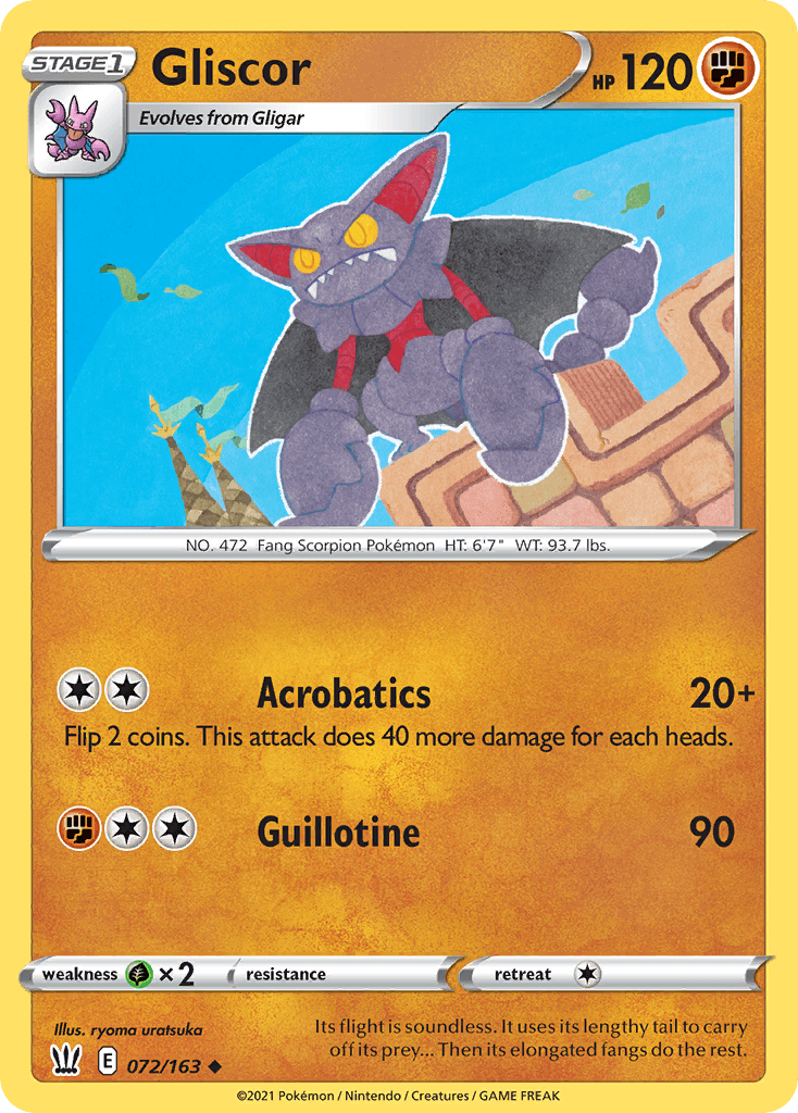 Gliscor — Battle Styles Pokemon card