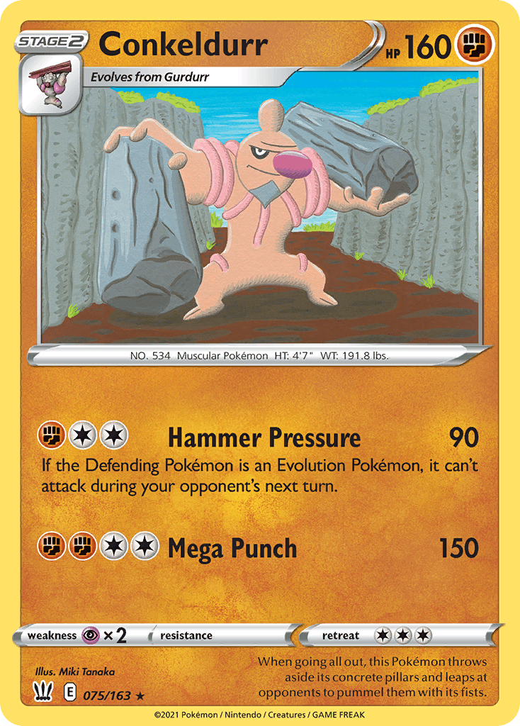 Conkeldurr — Battle Styles Pokemon card