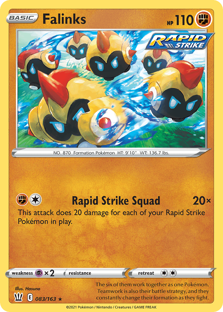 Falinks — Battle Styles Pokemon card