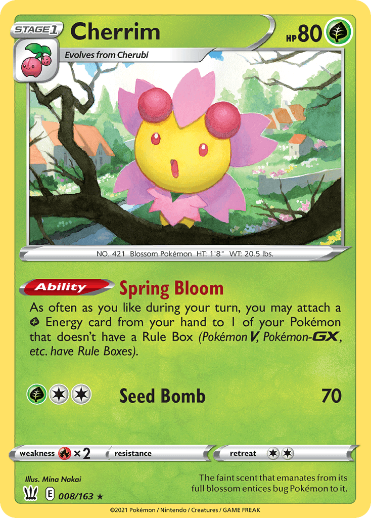 Cherrim — Battle Styles Pokemon card