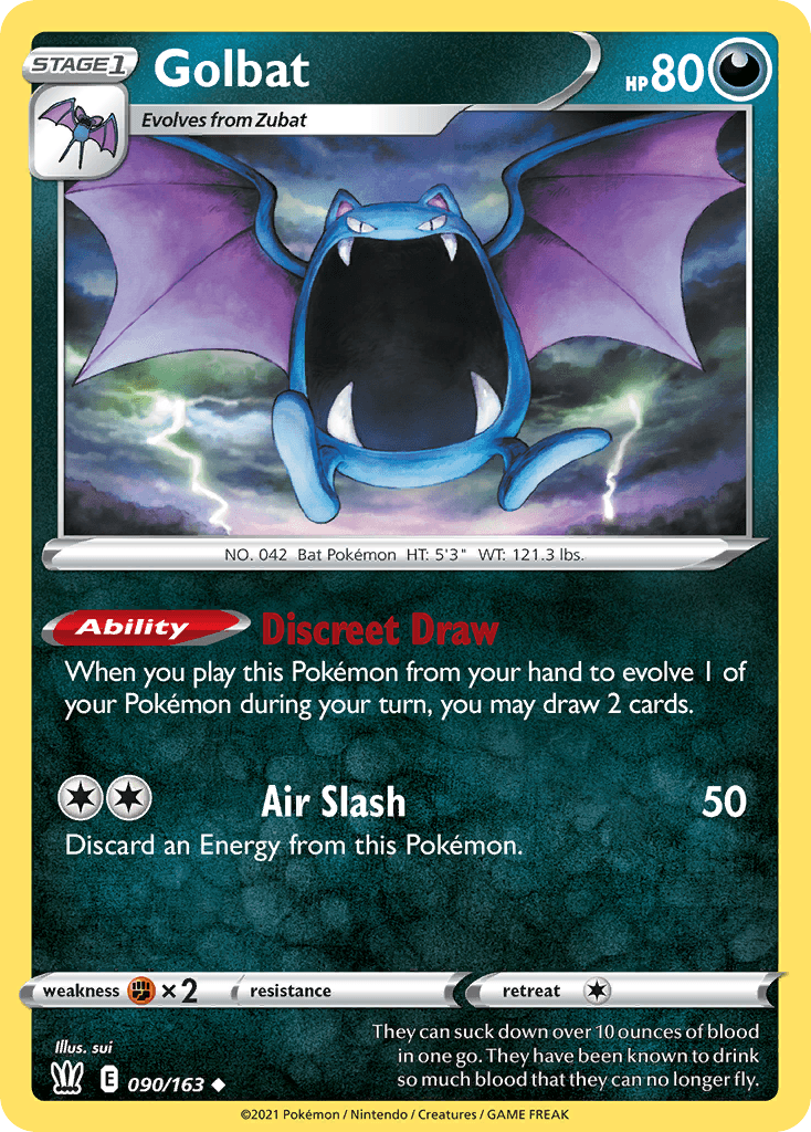 Golbat — Battle Styles Pokemon card