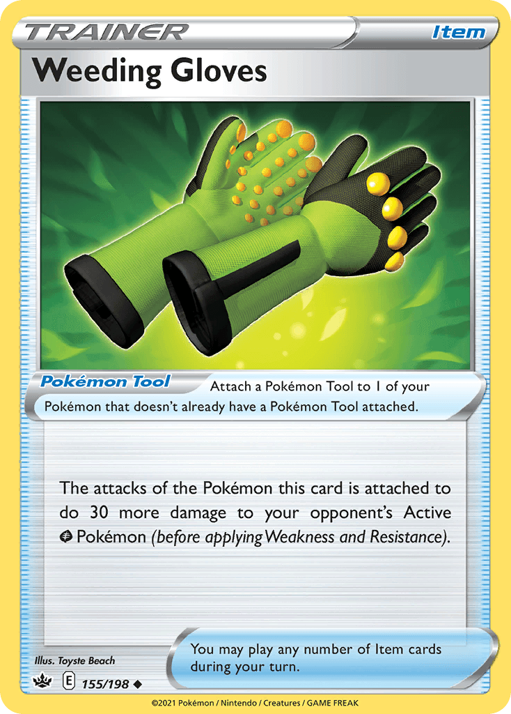 Weeding Gloves — Chilling Reign Pokemon card