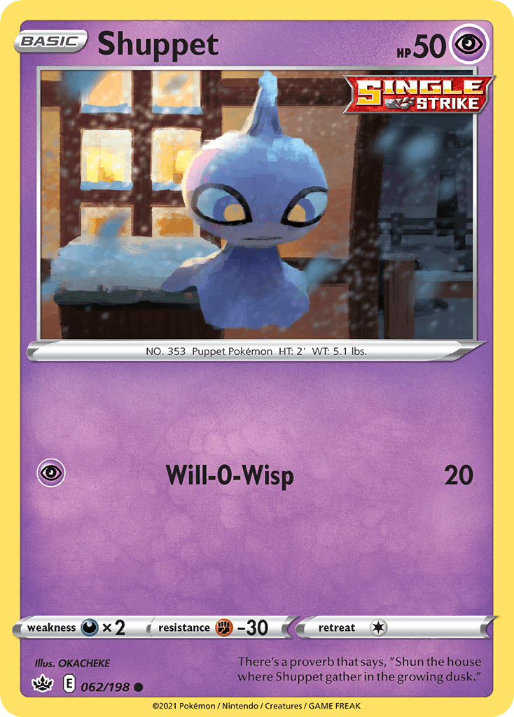 Shuppet — Chilling Reign Pokemon card