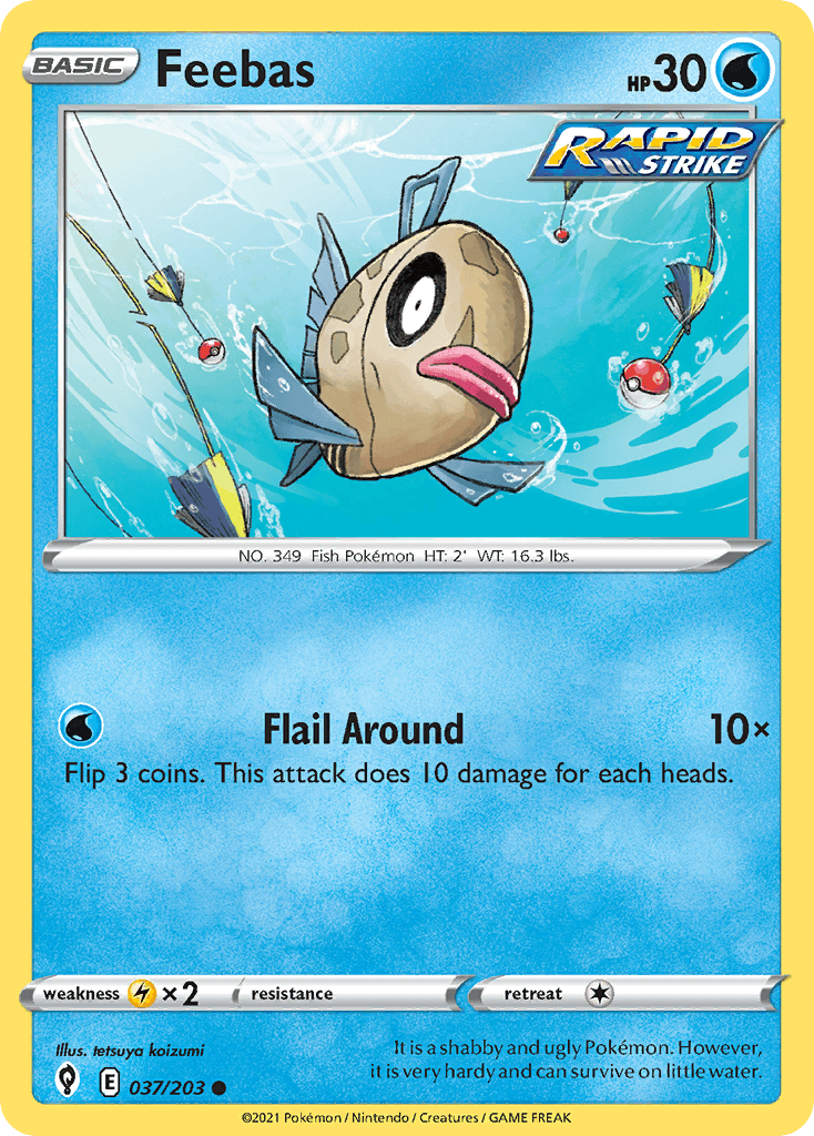 Feebas — Evolving Skies Pokemon card
