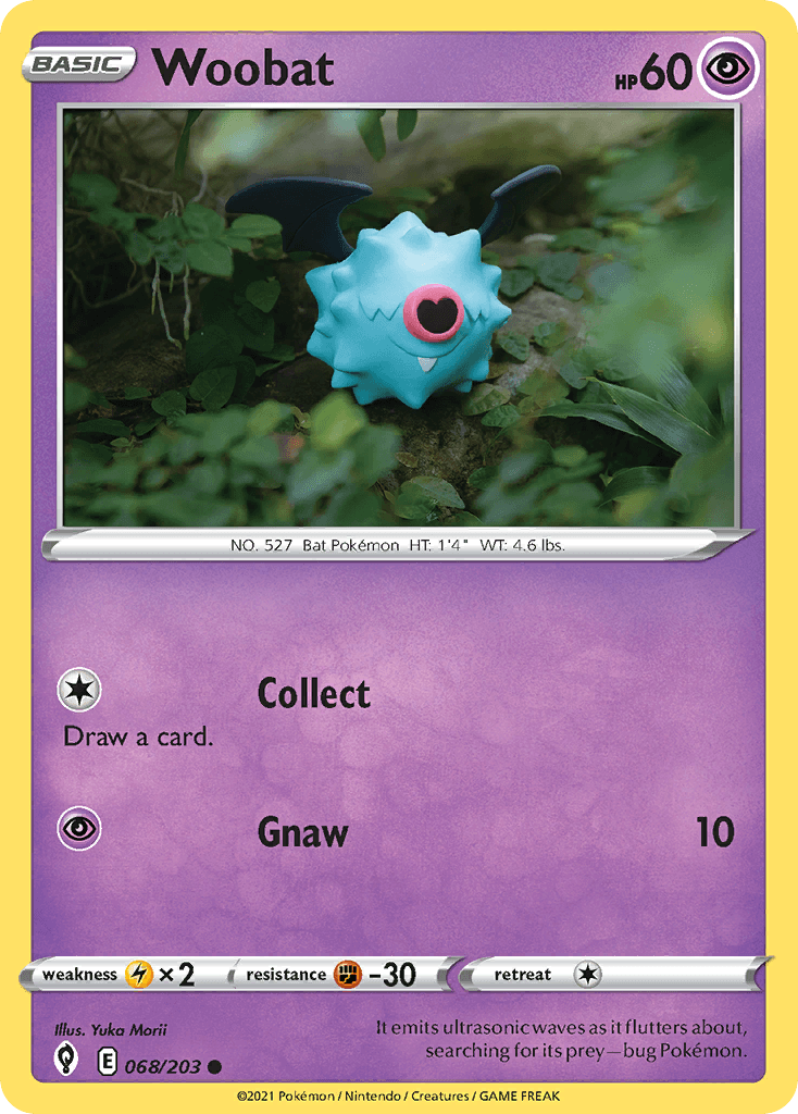 Woobat — Evolving Skies Pokemon card