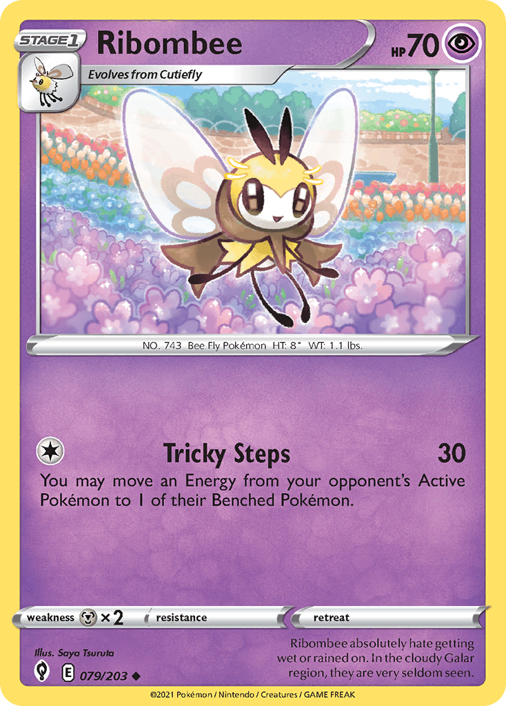 Ribombee — Evolving Skies Pokemon card