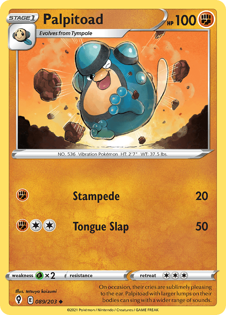 Palpitoad — Evolving Skies Pokemon card