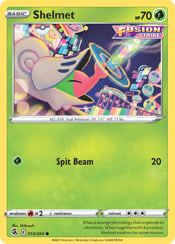 Shelmet — Fusion Strike Pokemon card