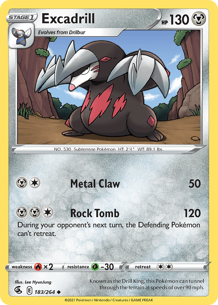 Excadrill — Fusion Strike Pokemon card