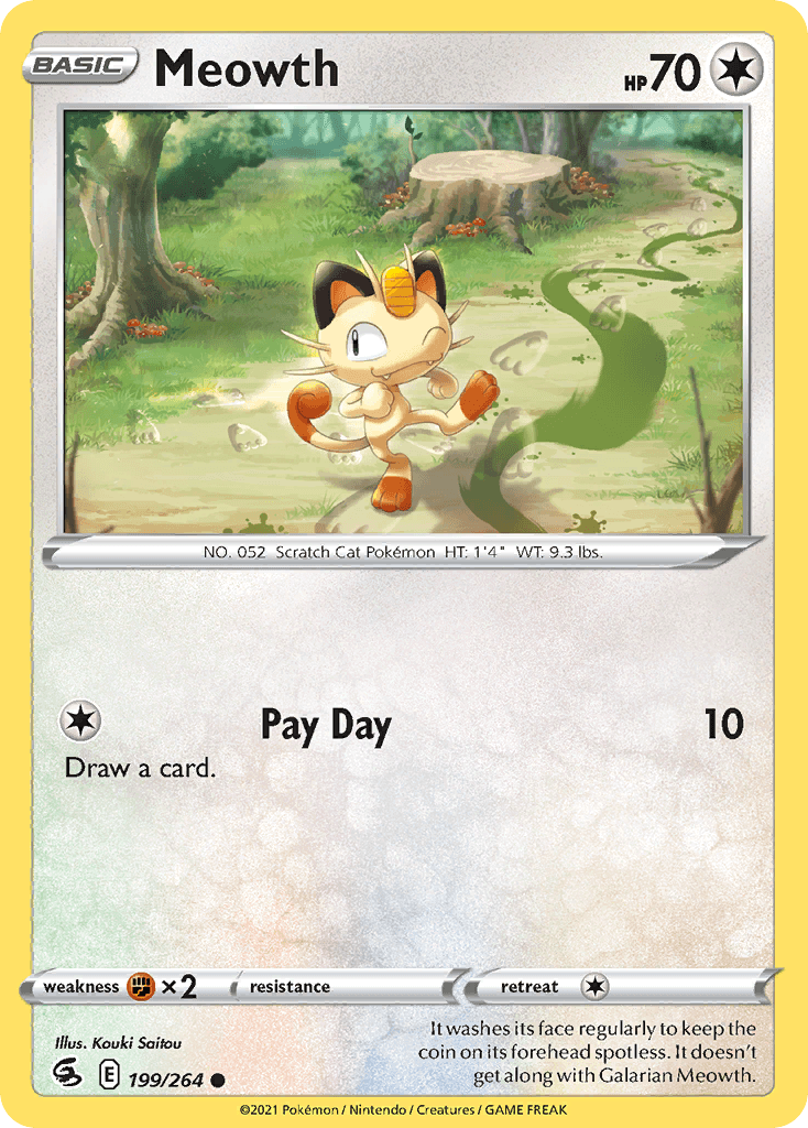 Meowth — Fusion Strike Pokemon card