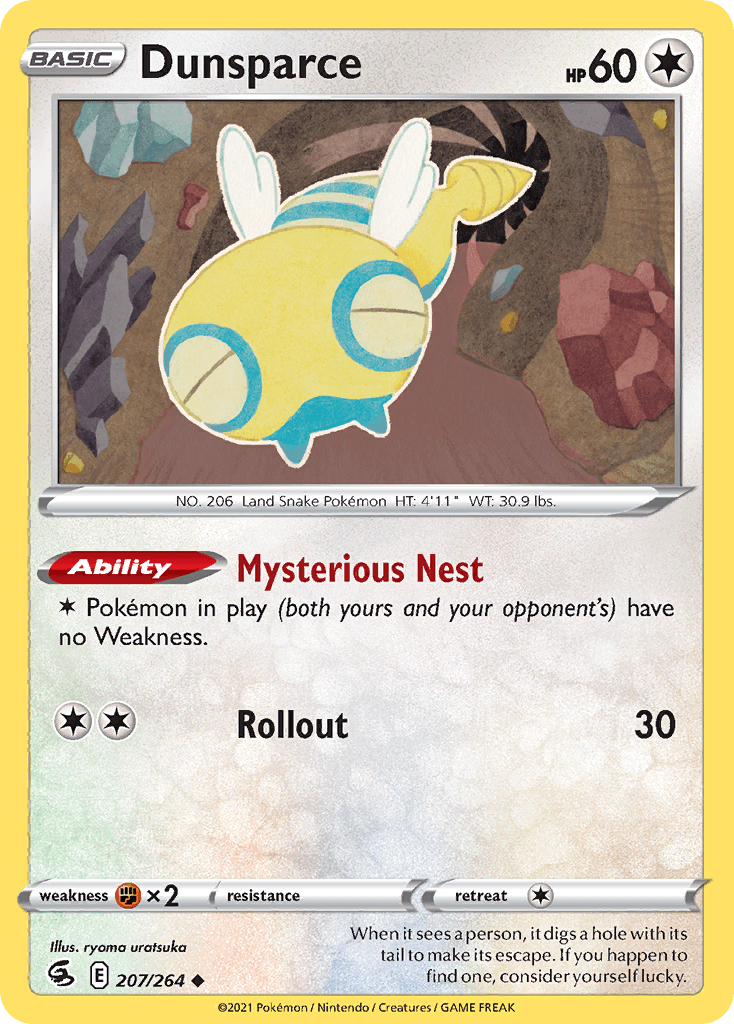Dunsparce — Fusion Strike Pokemon card