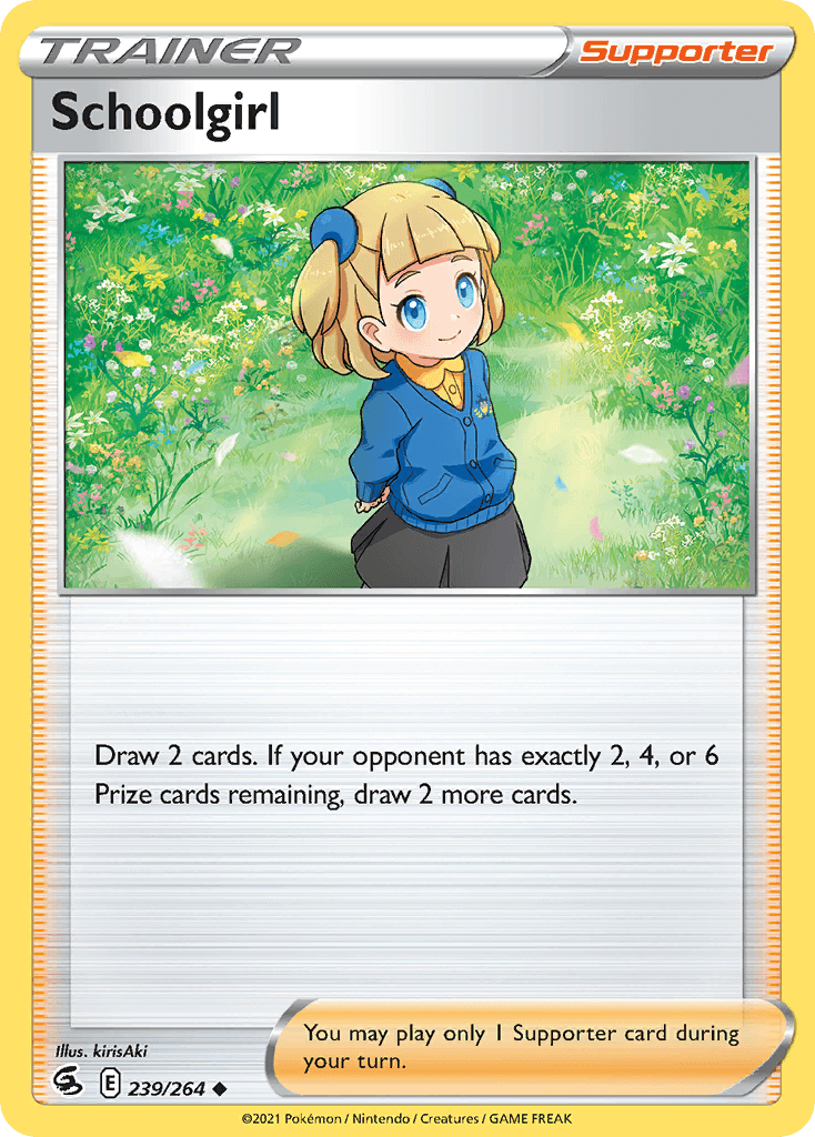Schoolgirl — Fusion Strike Pokemon card
