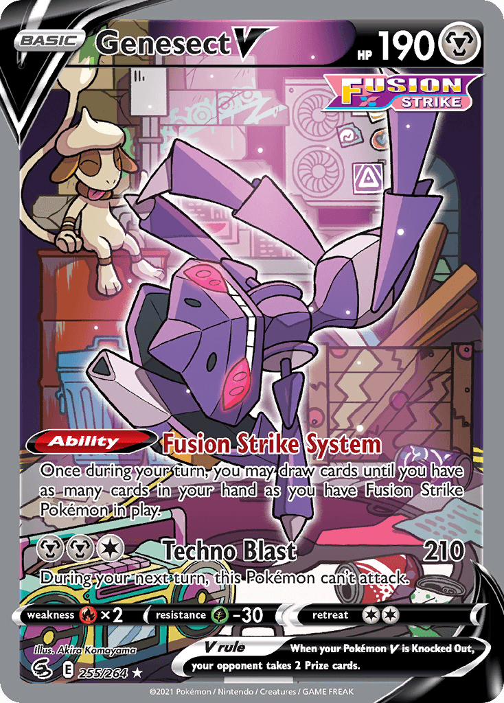 Genesect V — Fusion Strike Pokemon card