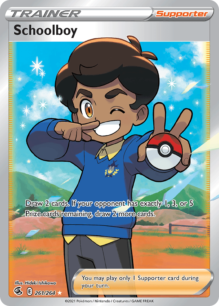 Schoolboy — Fusion Strike Pokemon card