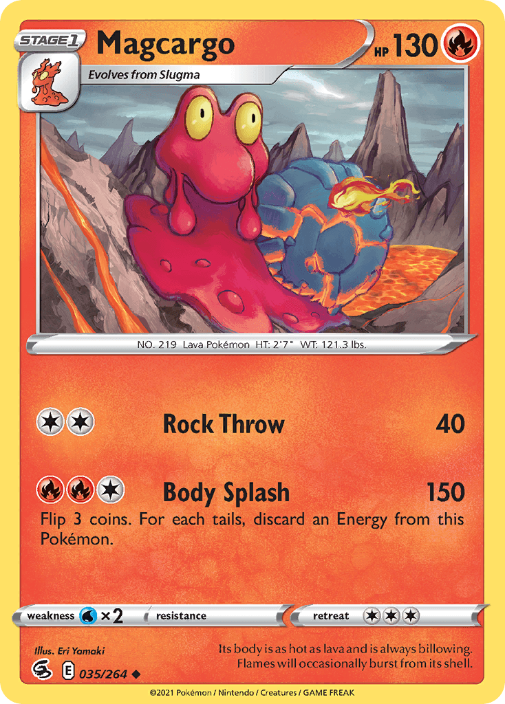 Magcargo — Fusion Strike Pokemon card