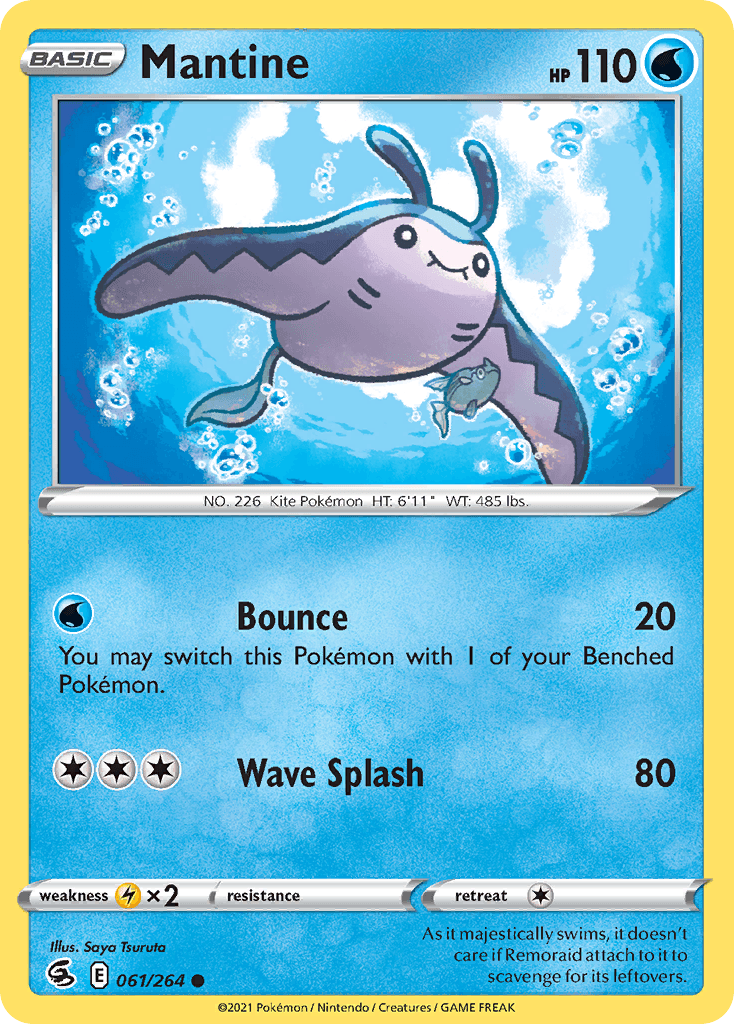 Mantine — Fusion Strike Pokemon card