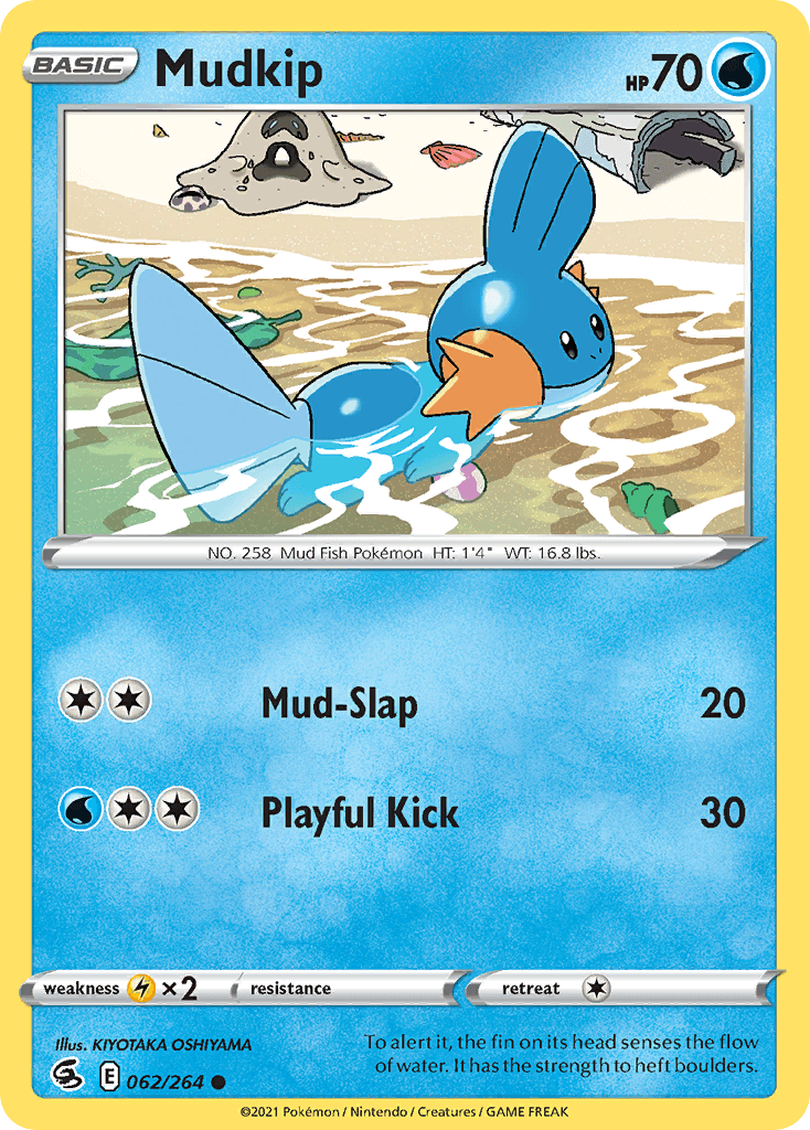 Mudkip — Fusion Strike Pokemon card