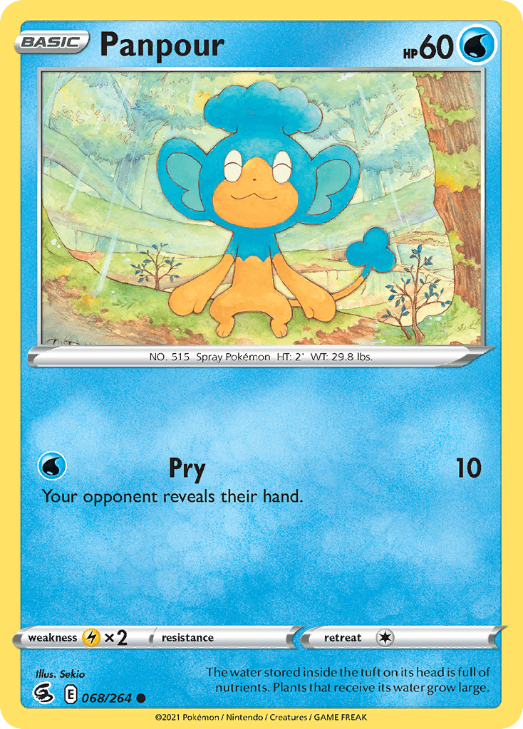 Panpour — Fusion Strike Pokemon card